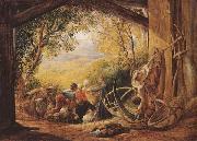 Samuel Palmer The Shearers oil painting